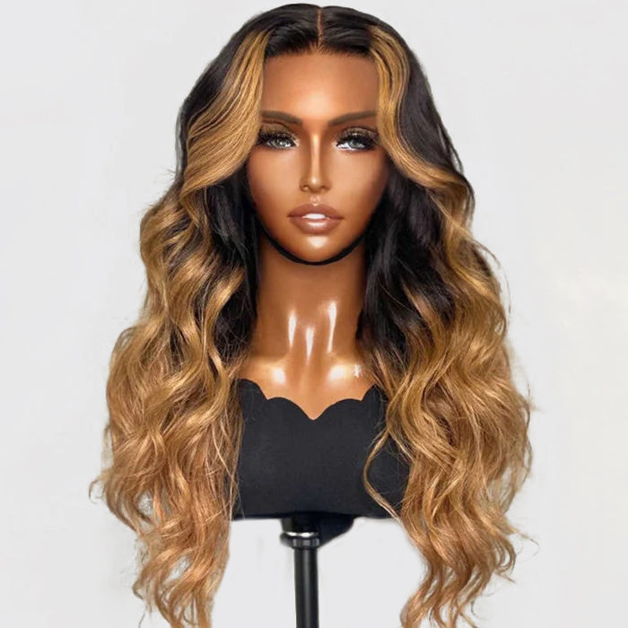 5x5 HD Real Swiss Lace Loose Wave Glueless Closure Wig