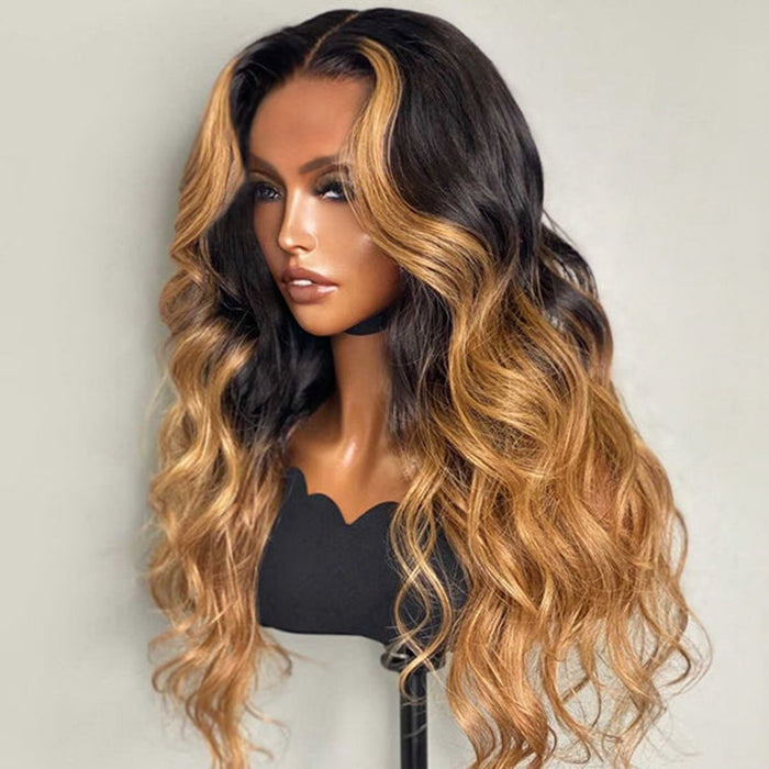 5x5 HD Real Swiss Lace Loose Wave Glueless Closure Wig